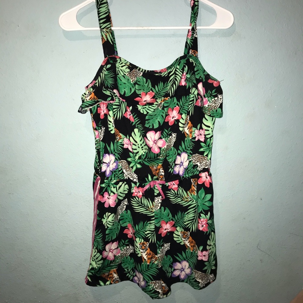 Tigers and flowers romper
